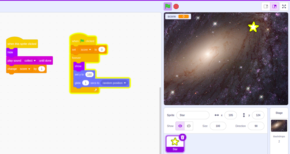 Click-Spiel Scratch