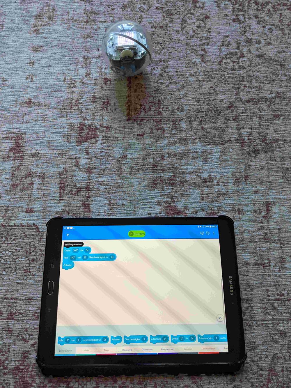 Sphero Blockprogrammierung